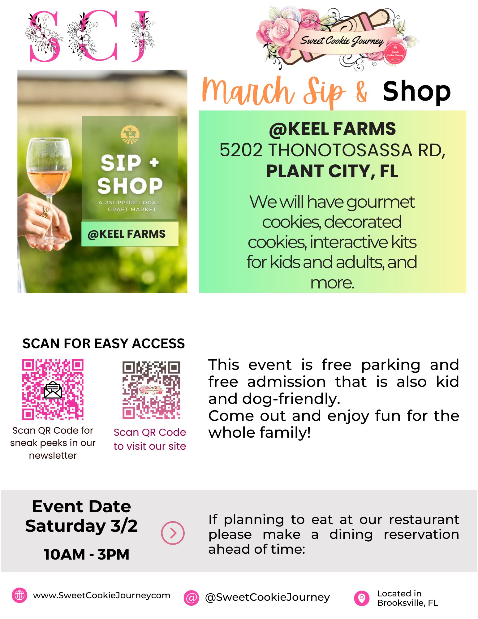 Sip And Shop March 2024 Sweet Cookie Journey   Farmers Market Flyers 4 